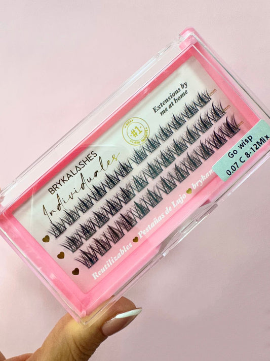 Pestañas punto a punto 3 lineas Brykalashes