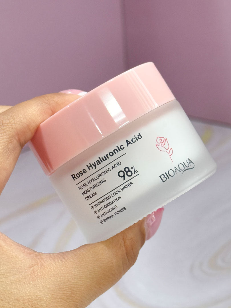 Crema de rosas y ácido hialurónico Bioaqua