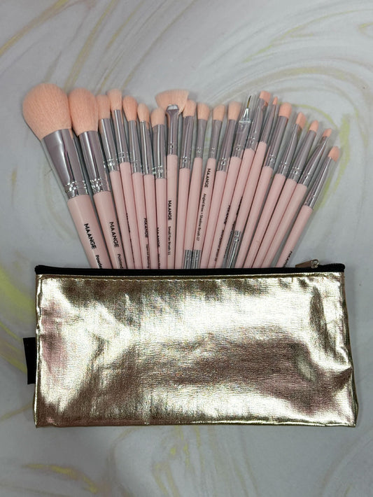 Kit de brochas Maange x 20 + Cosmetiquera