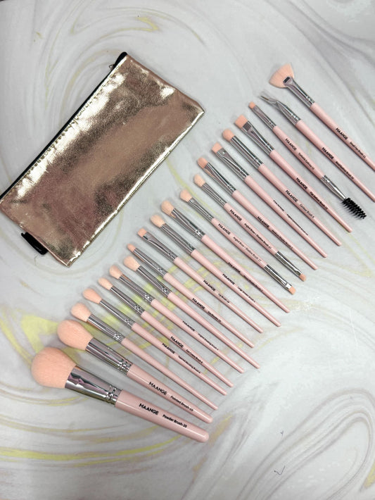 Kit de brochas Maange x 20 + Cosmetiquera