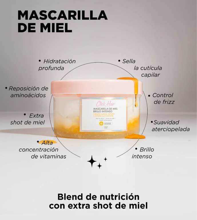 Mascarilla de miel Click Hair