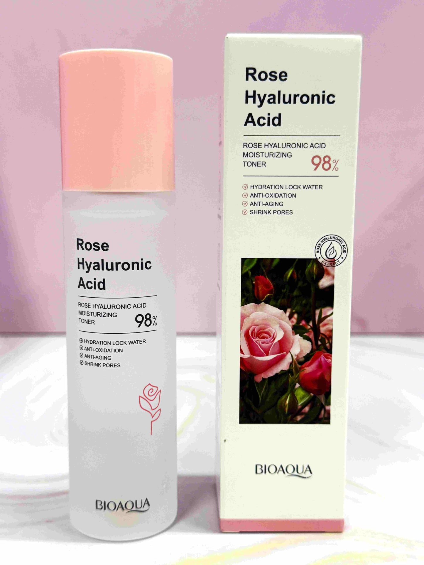 Tónico de rosas y ácido hialurónico Bioaqua