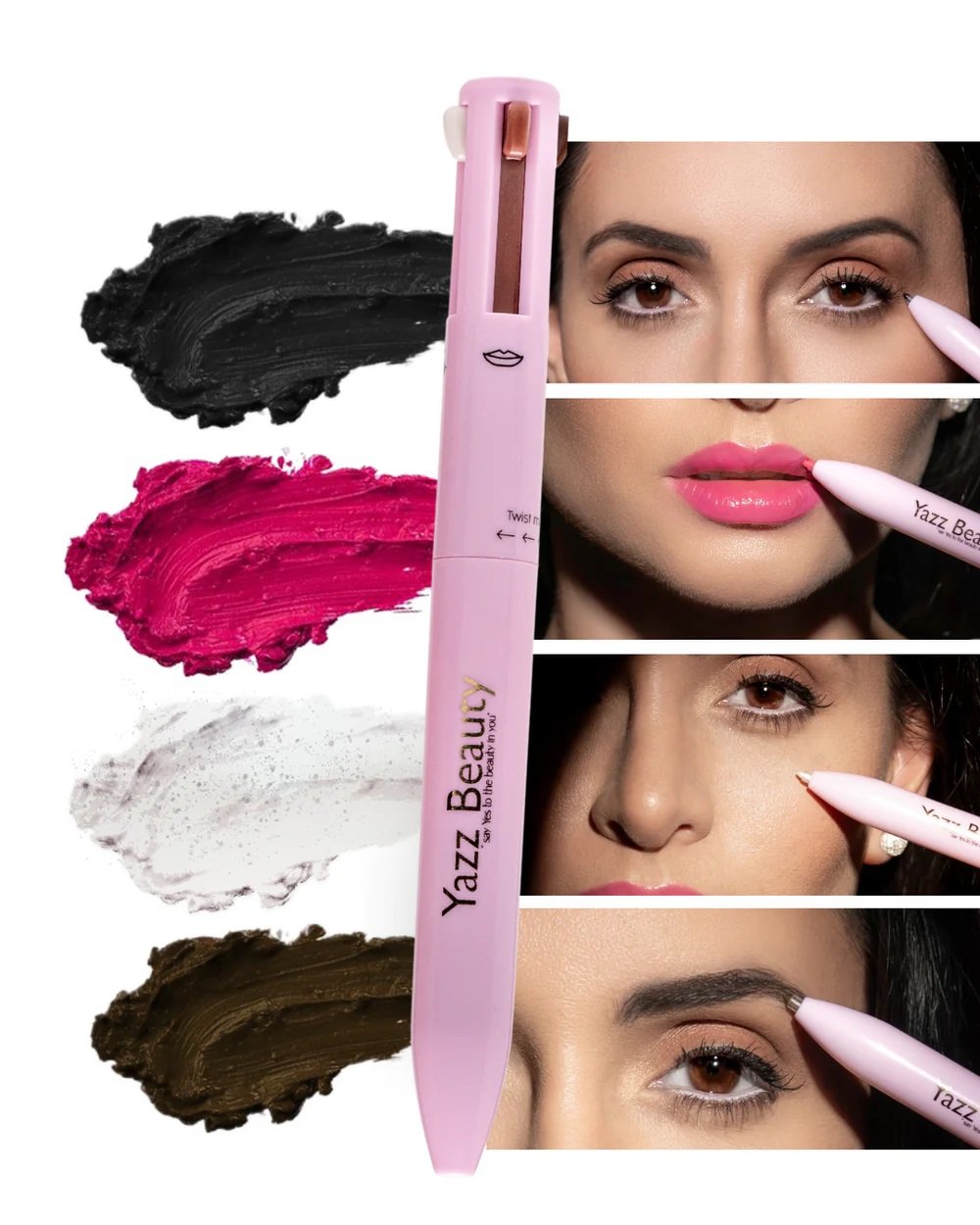 Lápiz multipropósito 4 puntas Yazz Beauty