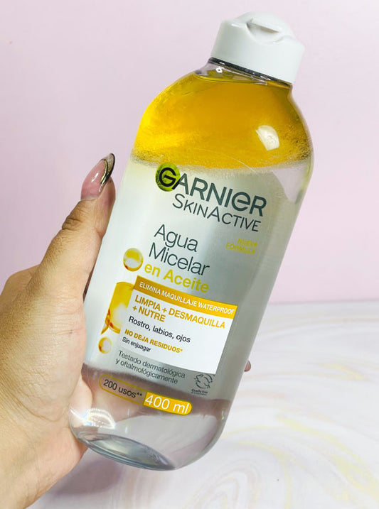 Agua micelar en aceite AMARILLA 400 ml Garnier