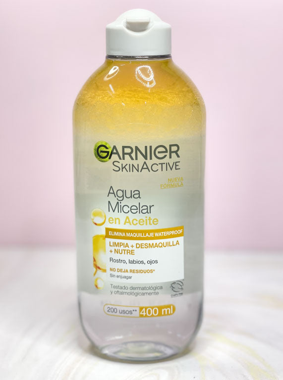 Agua micelar en aceite AMARILLA 400 ml Garnier