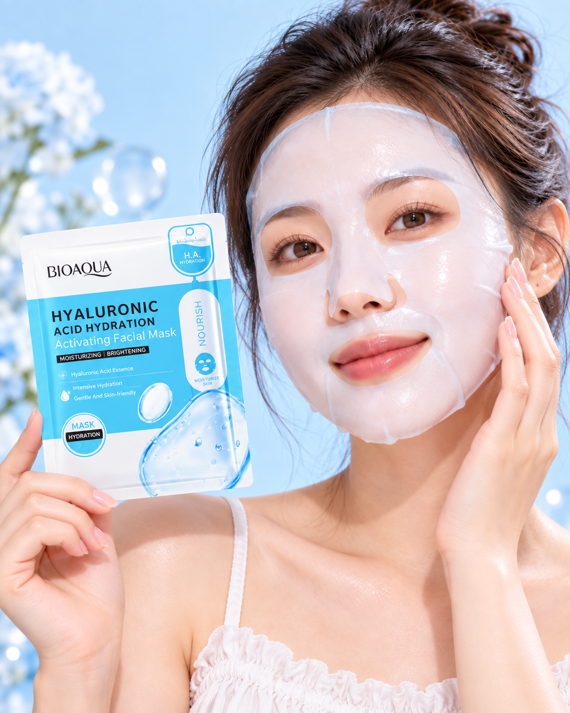 Mascarilla Facial en Velo de Ácido Hialurónico Bioaqua