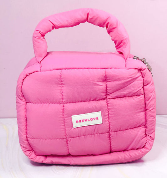 Cosmetiquera cuadrada abollonada OH25-111