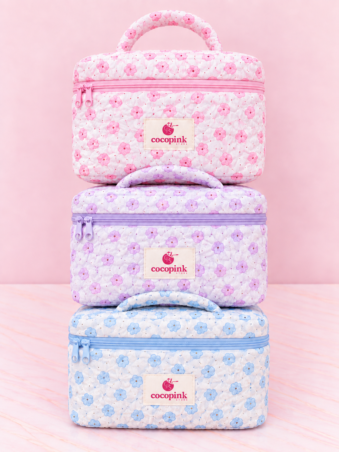 Cosmetiquera de Flores Coco Pink REF OH-26-234