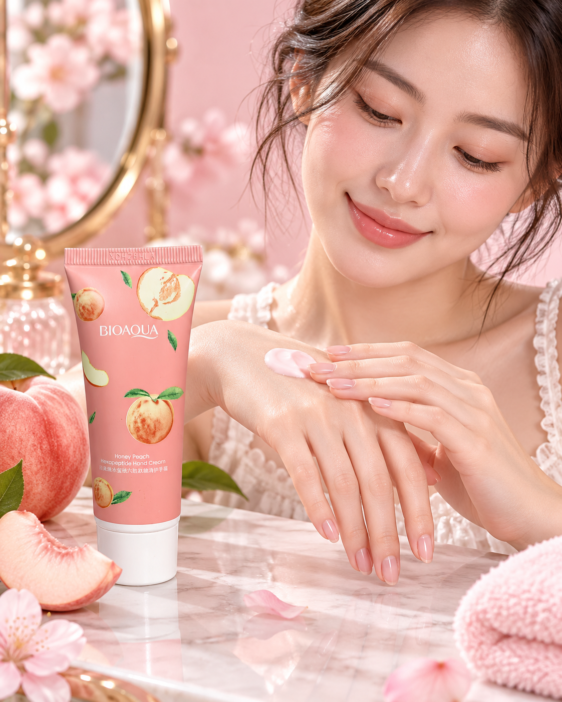 Crema de Manos Hidratante de Durazno Bioaqua