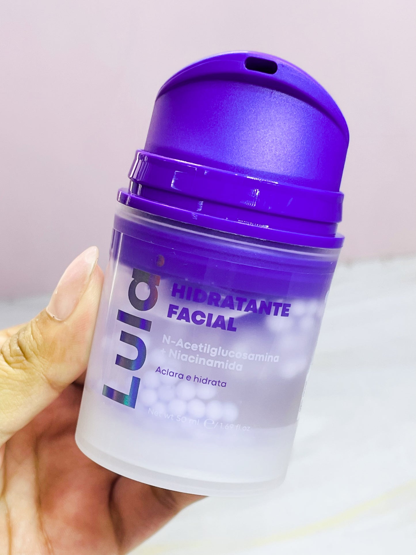 Hidratante facial con perlas PURPURA Lula