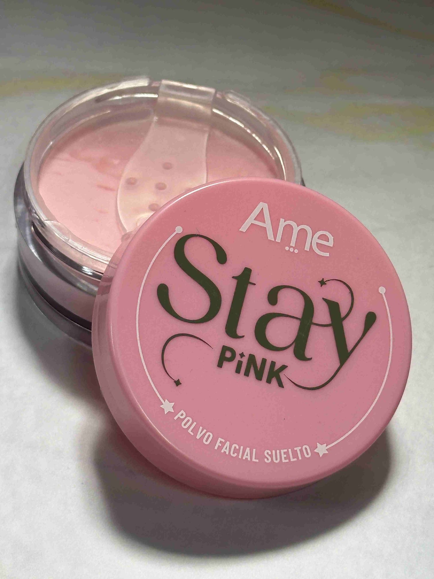 Polvo suelto rosado Stay Pink Ame