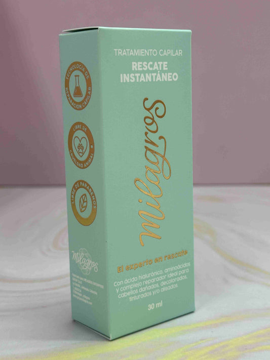 Ampolleta tratamiento capilar rescate instantáneo milagros