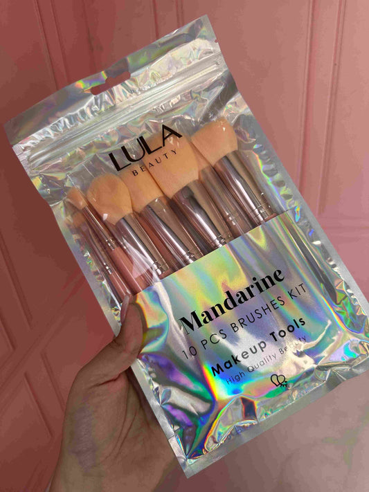 Kit de brochas mandarine x10 Lula
