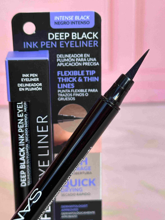 Delineador en plumón negro Samy