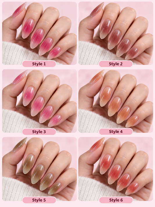 Docena de Uñas Press On Degrade para Pegar REF OH-26-251