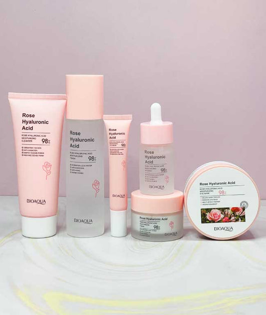 Kit de rosas y ácido hialurónico (6 PRODUCTOS) Bioaqua