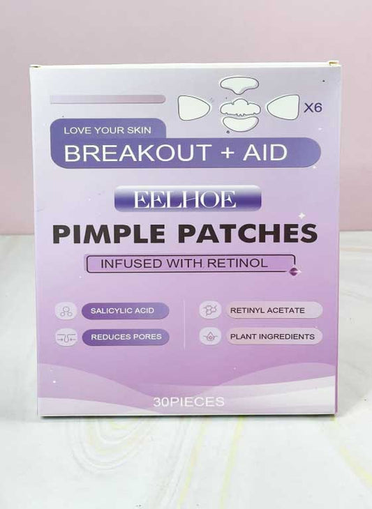 Kit facial de Parches antiacné con retinol x 6 Eelhoe