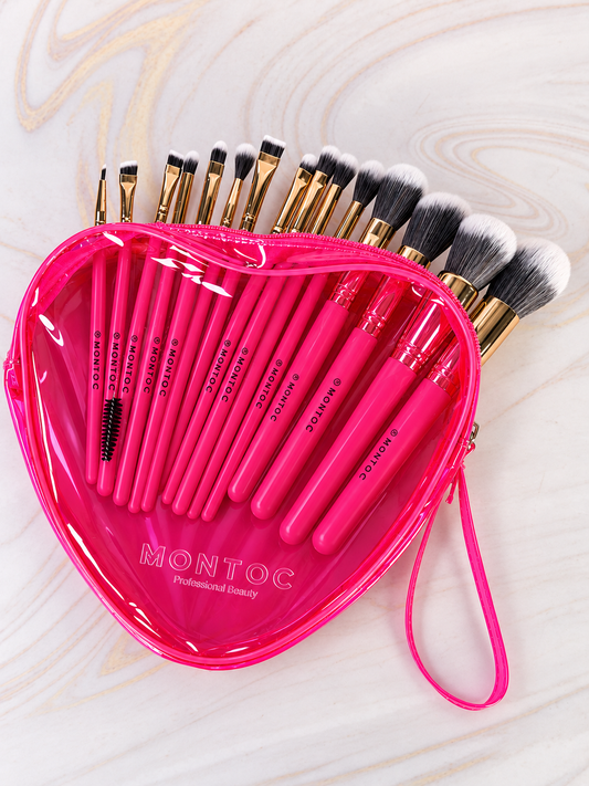 Kit de brochas corazón x15 Ref LP607 Montoc