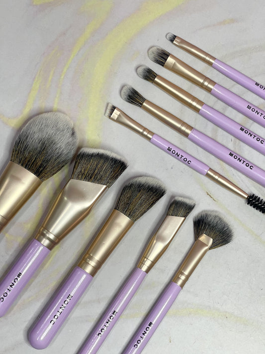 Kit de brochas viajero Ref 662 Purple Sol Montoc