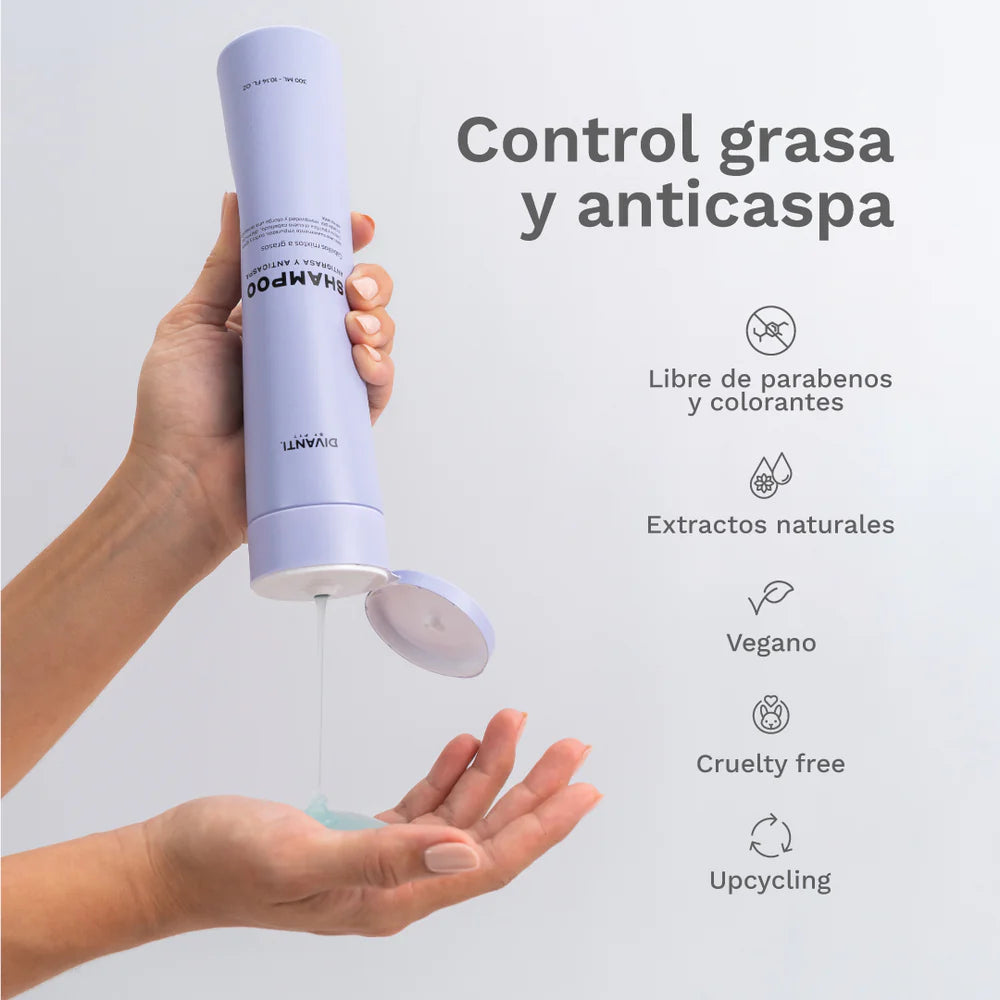 Shampoo antigrasa y anticaspa PYT