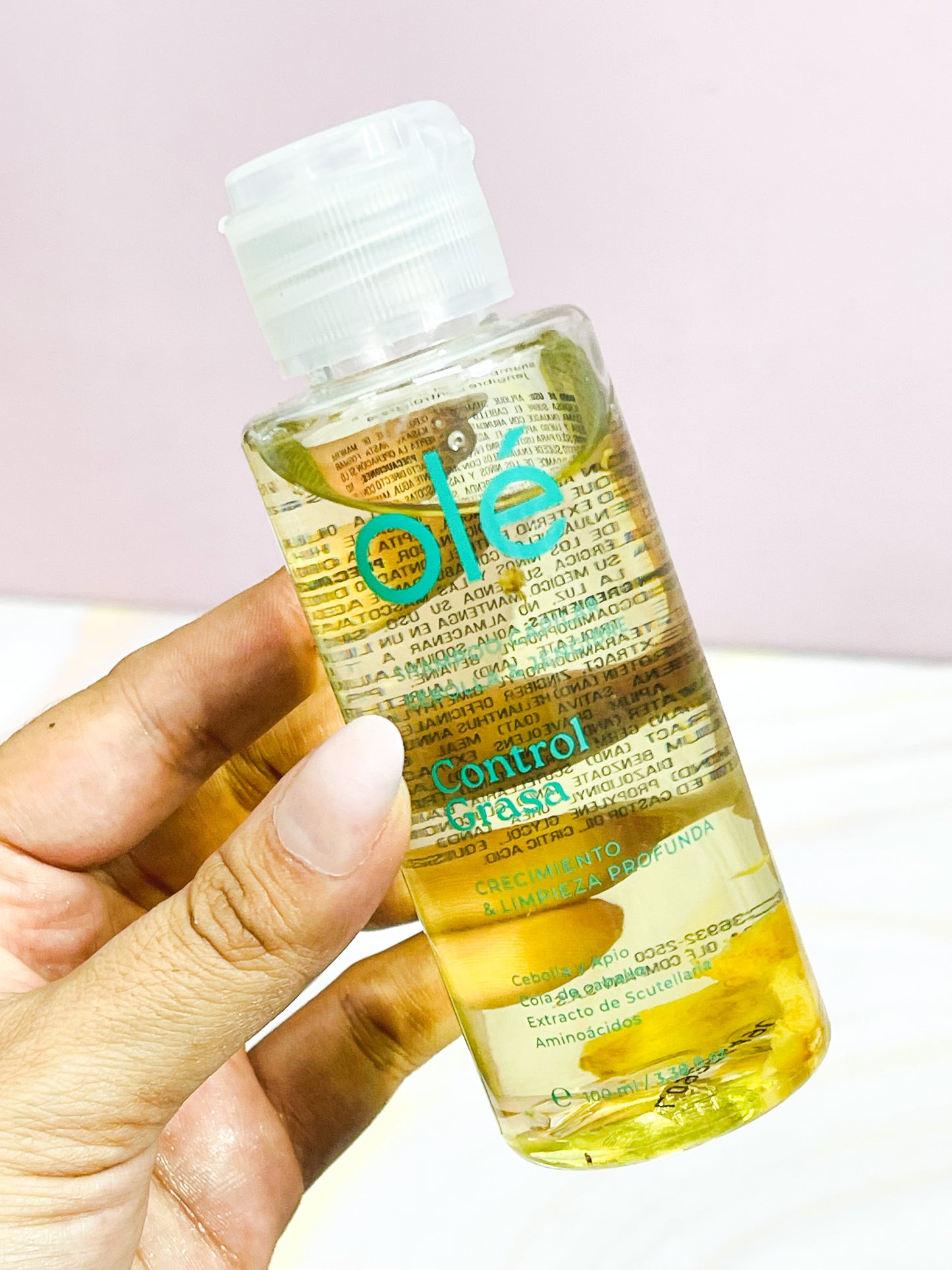 MINI Shampoo antigrasa de cebolla y jengibre Olé