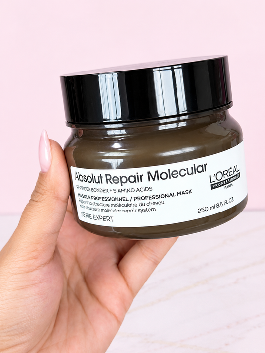 Mascarilla Profesional Absolut Repair MOLECULAR 250 ml Linea Profesional (color café) Loreal