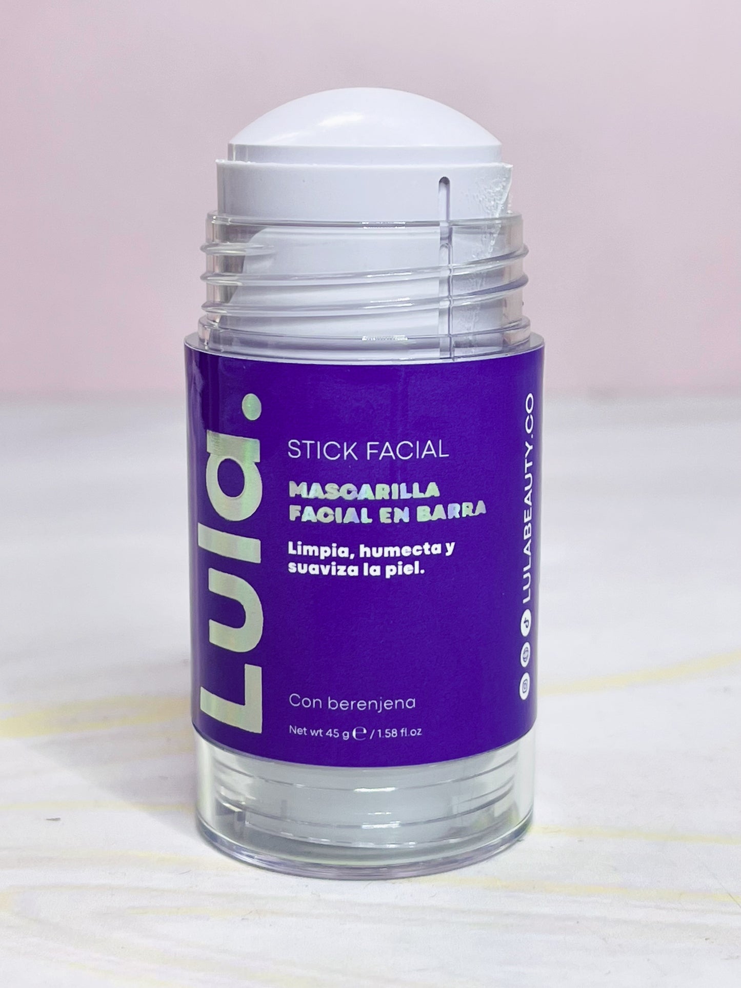 Mascarilla facial en barra Berenjena Lula