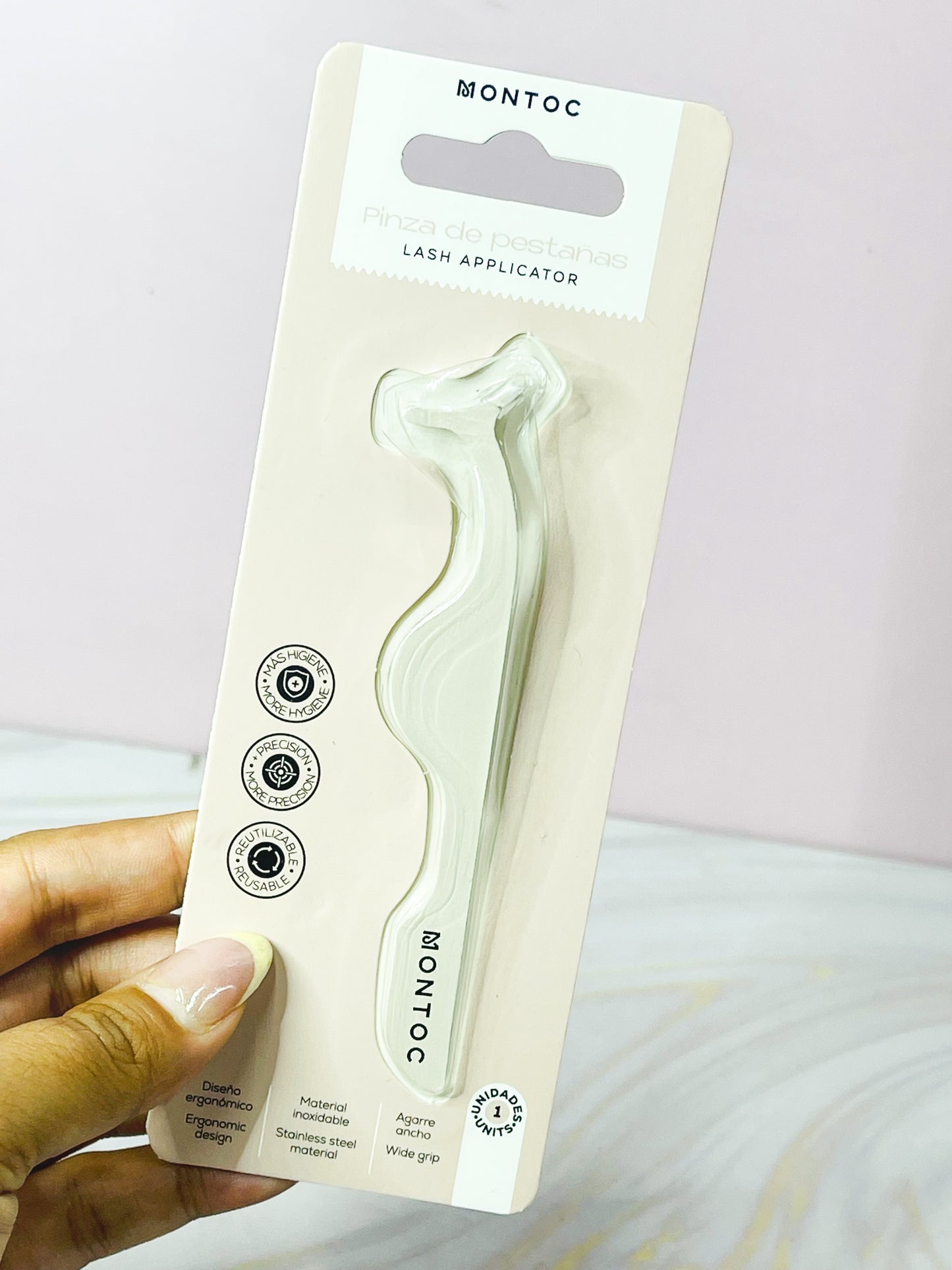 Pinza de pestañas Montoc