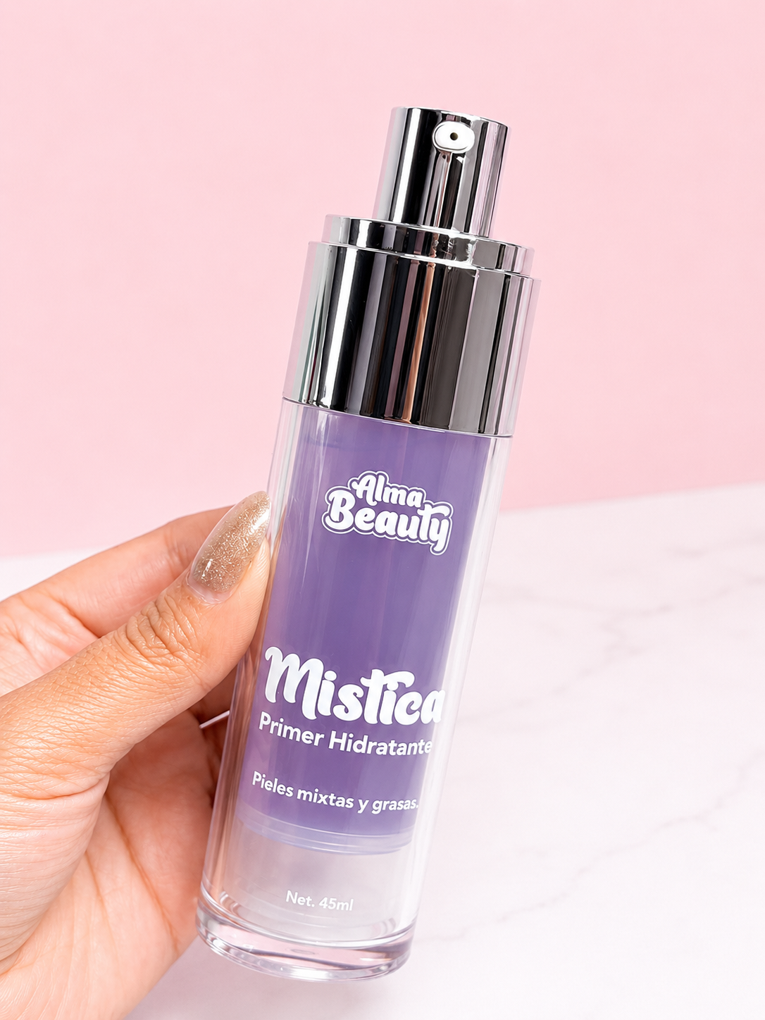 Primer mística MORADO para pieles grasas Alma Beauty