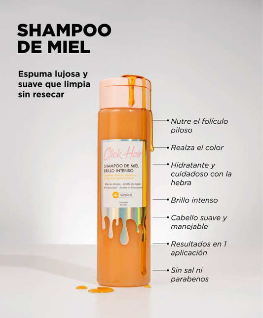 Shampoo de miel Click Hair