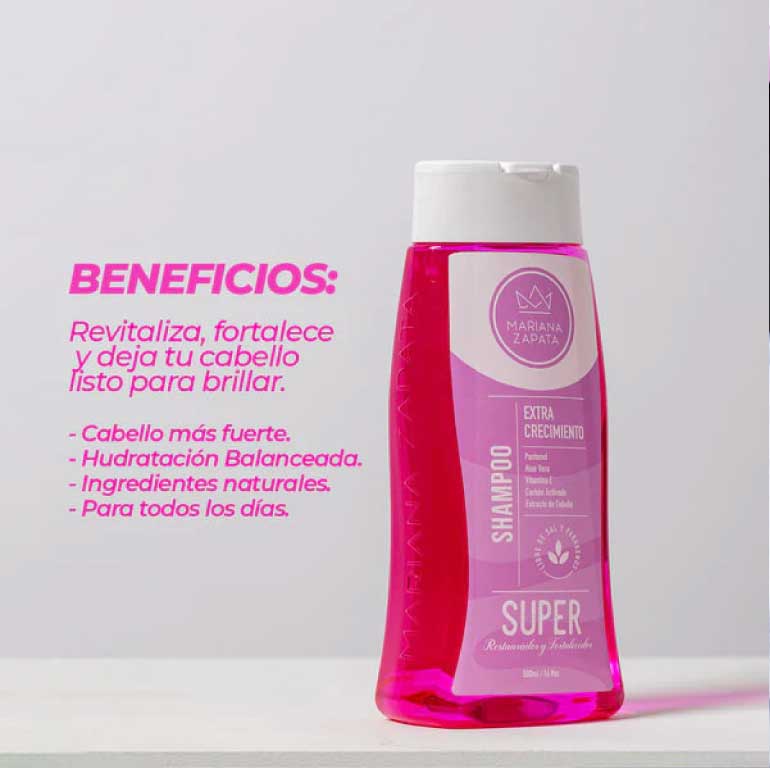 Shampoo extra crecimiento By Mariana Zapata