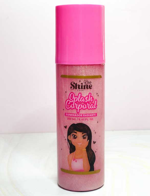 Splash corporal ROSADO Glow Shine By Yaja