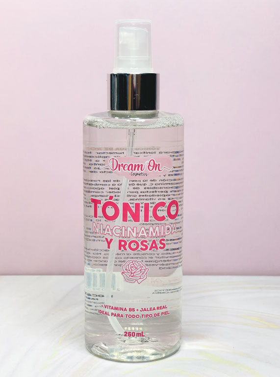 Tónico niacinamida y rosas GRANDE 260 ml Dream On Cosmetics