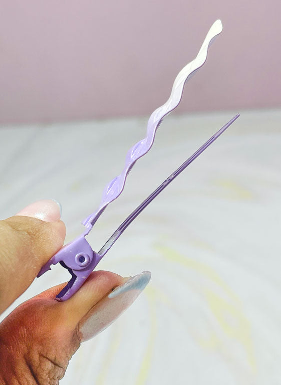 Trio de pinzas para el cabello color pastel