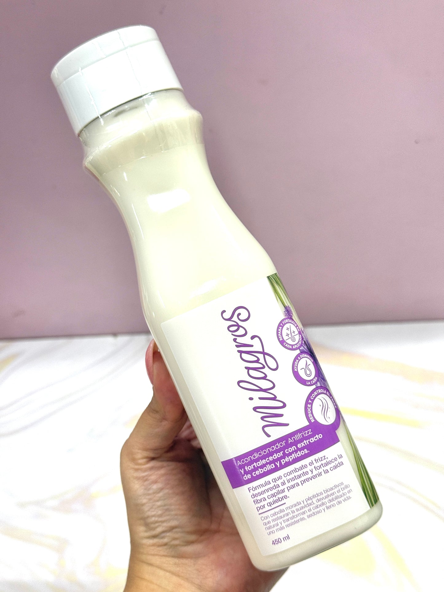 Acondicionador antifrizz y fortalecedor con cebolla y péptidos milagros