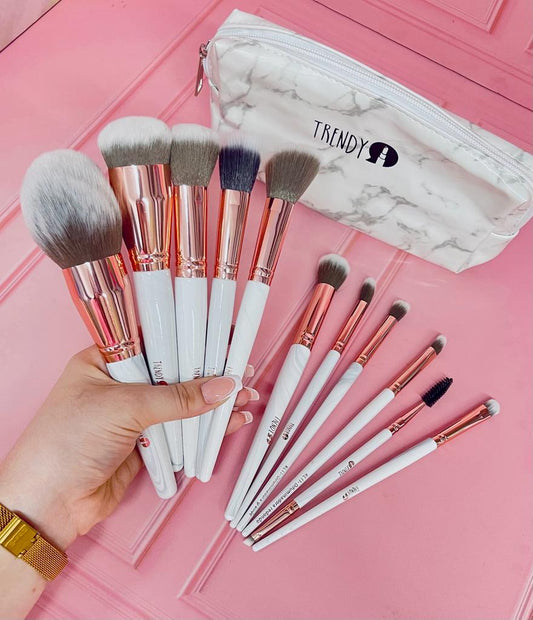 Kit de brochas mármol Luxury x 11 Trendy
