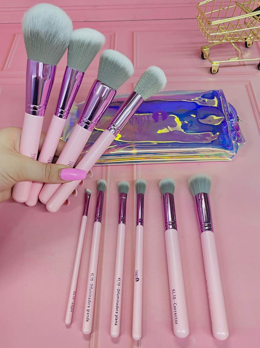 Kit de brochas tornasol x10 Trendy