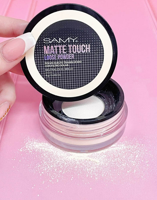 Polvo translúcido matte touch Samy