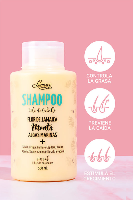Shampoo Cola de Caballo grande 500 ml Lamour