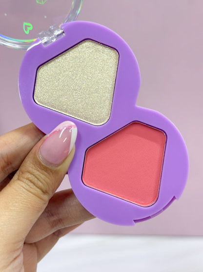 Iluminador + rubor diamond Purpure