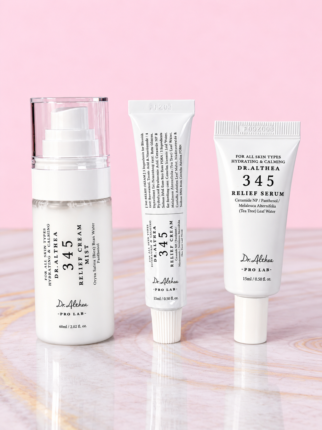 345 TRAVEL SET (Tónico MINI 60ml + Serum MINI 15ml+ Cream MINI 15ml)Dr Althea
