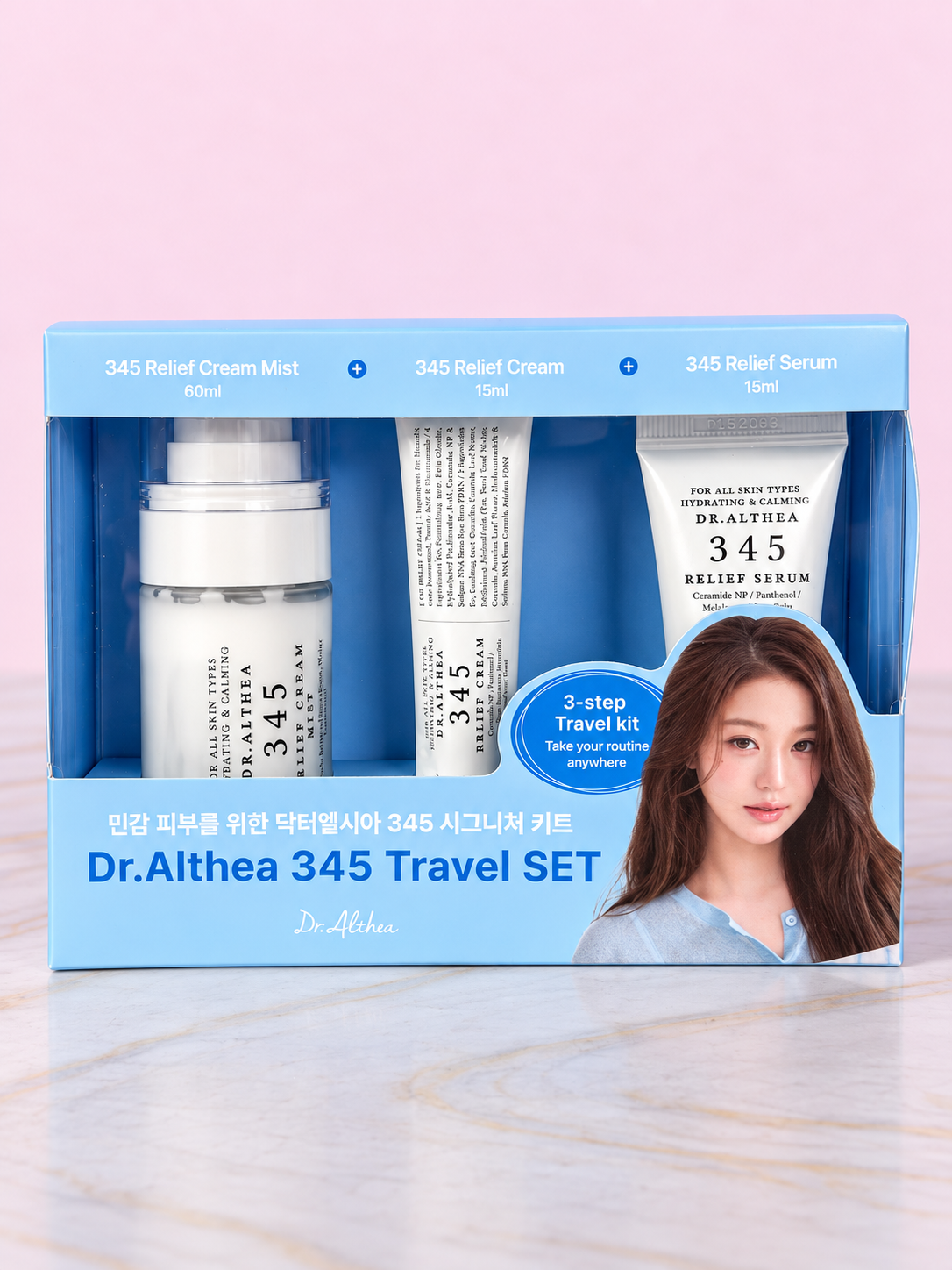 345 TRAVEL SET (Tónico MINI 60ml + Serum MINI 15ml+ Cream MINI 15ml)Dr Althea