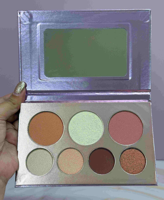 Paleta splendid de sombras, rubor e iluminador Dolce Bella