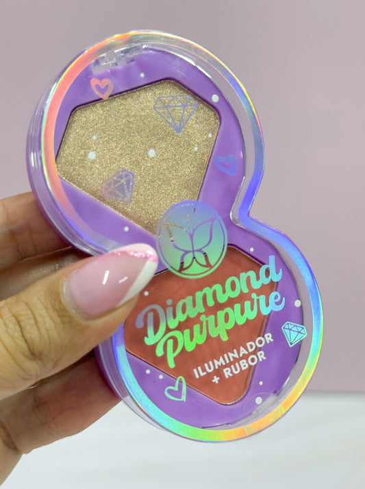 Iluminador + rubor diamond Purpure