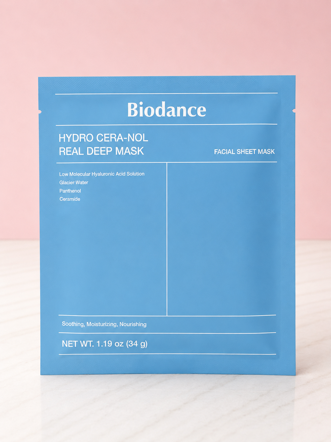 Mascarilla Hydro Cera-Nol Real Deep Mask AZUL BIODANCE