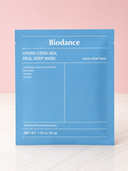 Mascarilla Hydro Cera-Nol Real Deep Mask AZUL BIODANCE