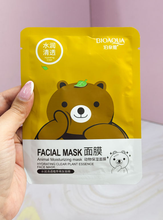 Mascarilla de animalitos en velo