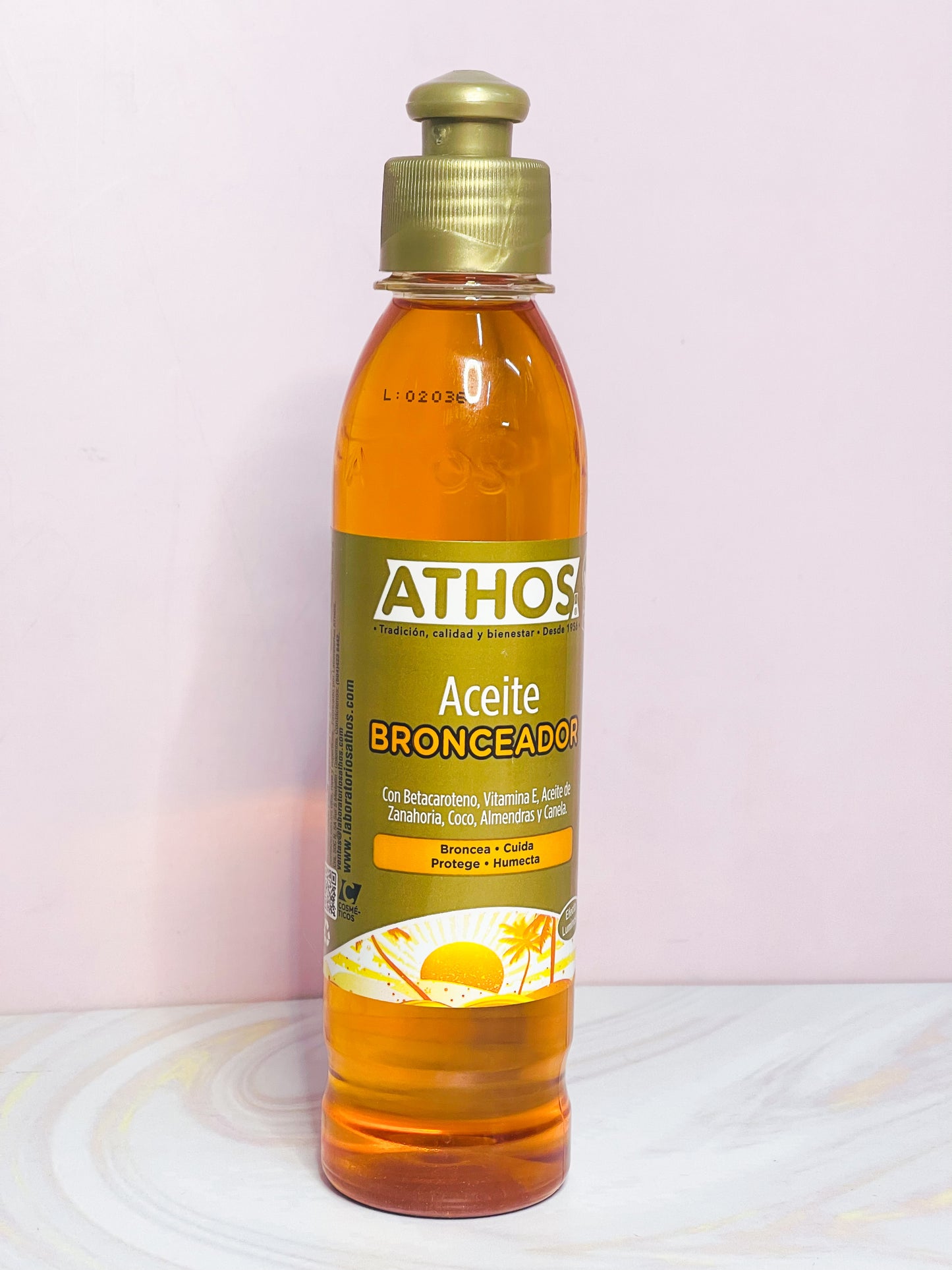 Aceite Bronceador GRANDE 250 ml Athos