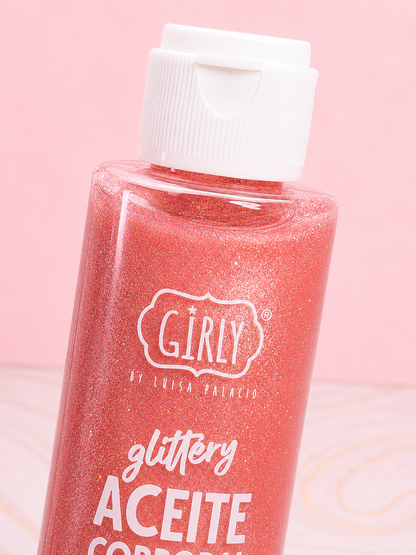 Aceite Corporal Brillante Glittery Girly