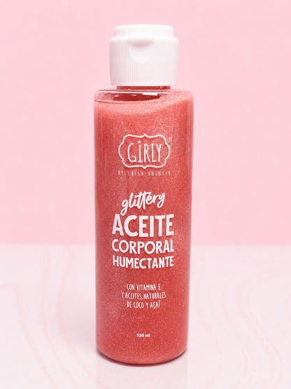 Aceite Corporal Brillante Glittery Girly